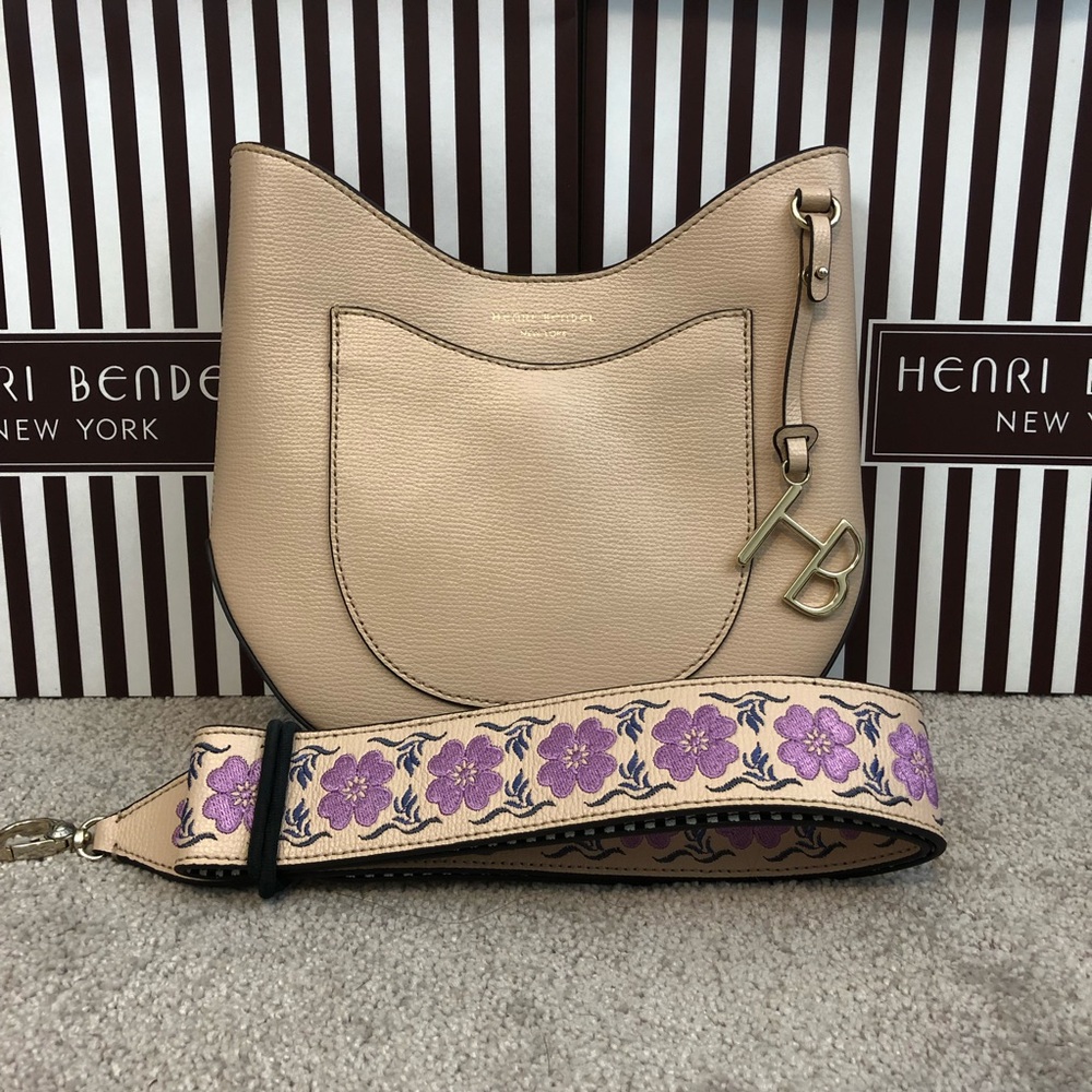 Henri Bendel Crossbody Bag w/ Embroidered Strap!